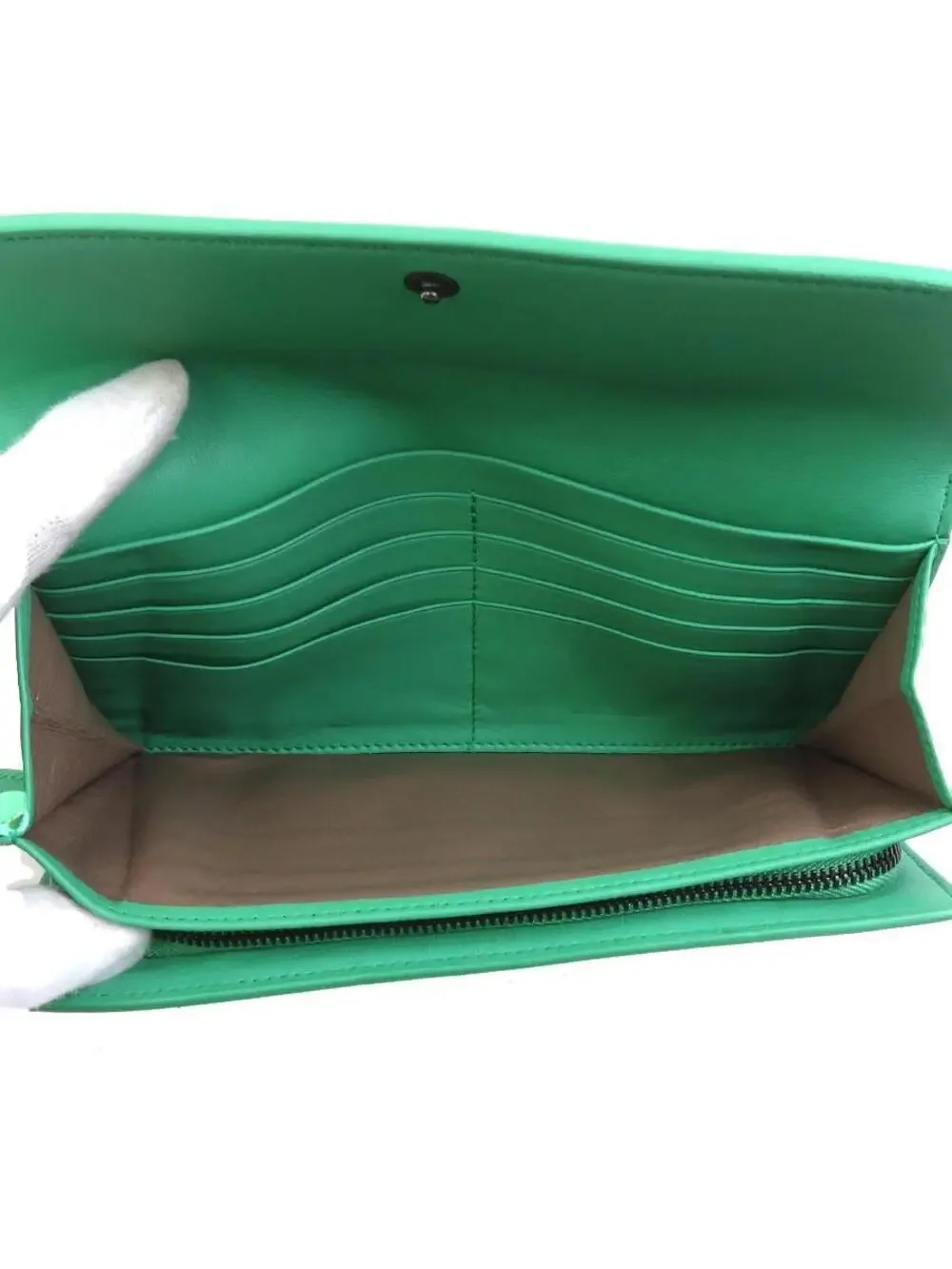 Auth Bottegaveneta Intrecciato Long #280392B30B